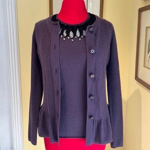Tory Burch purple cashmere sweater set
